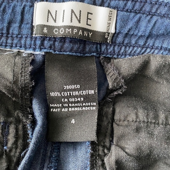 Nine & Company by Nine West Women's Blue Capri Denim Pants Size 4 - Picture 5 of 10